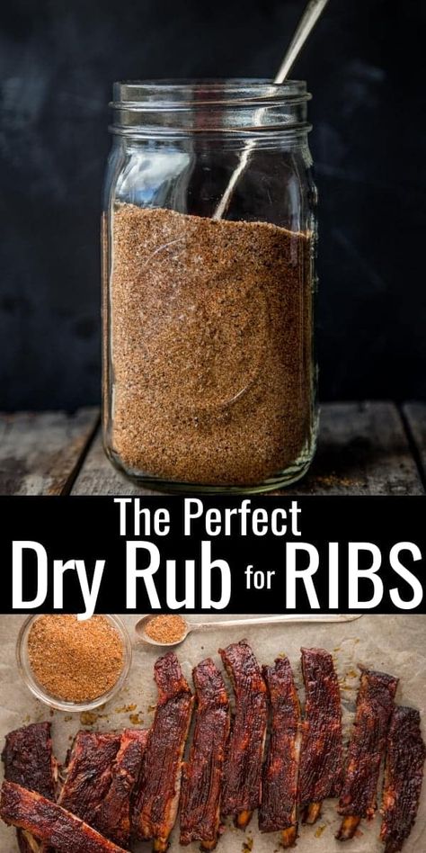 Dry Rub Ribs, Rub For Ribs, Rib Rub Recipe, Bbq Rub Recipe, Dry Rub For Ribs, Smoked Recipes, Homemade Dry Rub, Spice Rubs, Smoked Pork Ribs