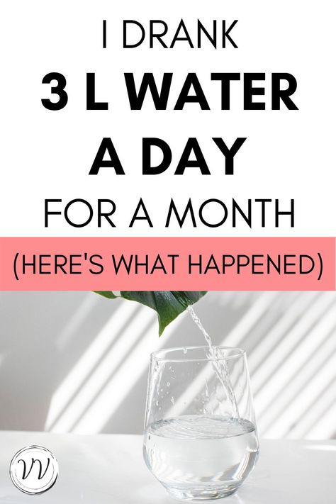 Have you ever wondered how much water you should drink in a day for optimal health? I've been researching how to stay properly hydrated so you feel like your best, healthiest self, for years. I decided to challenge myself to drink 3 liters of water a day for 30 days - here's how it impacted my digestion issues, bloating, energy levels, skin & hair, and overall health. #hydration #drinkwater #stayhydrated Water Challenge, Water Per Day, Water Benefits, Doctor Advice, Ice Cream At Home, Health And Fitness Magazine, Healthy Diet Tips, Water Retention, Drink More Water