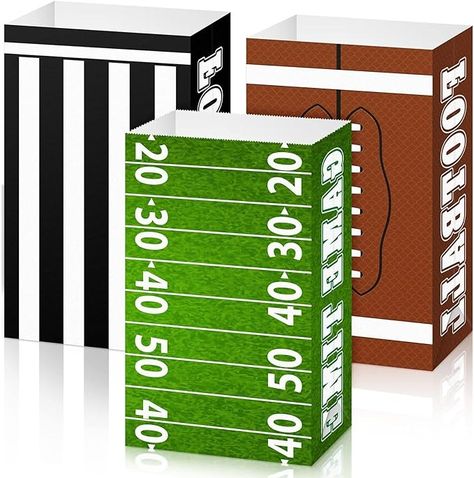 Amazon.com: Funrous 36 Packs Football Party Bags Football Gift Bags for Boys Football Paper Treat Bags Football Goody Candy Bags Sport Favor Bags for Football Themed Party Decorations Football Bowl Party Supplies : Home & Kitchen Football Gift Bags, Football Party Bags, Football Bags, Football Themed Party, Paper Treat Bags, Football Party Decorations, Football Theme Party, Boys Football, Football Birthday Party