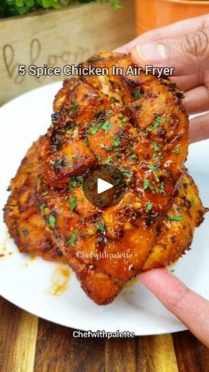 Chicken In Air Fryer, Chutney Chicken, Easy Air Fryer Chicken, Chicken Quarters, Dark Soy Sauce, Quick Salads, Ginger Garlic Paste, Dried Parsley, Chicken Breast Seasoning