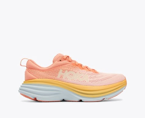 Women’s Clifton 9 Running Shoe | HOKA® Cute Running Shoes, Hoka Bondi 8, Working Shoes, Hoka Shoes, Preppy Shoes, Crash Pad, Training Sneakers, Designer Trainers, Coral Peach