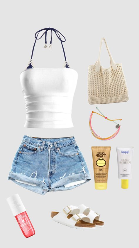 beach day outfit!! #beachday #outfitinspo #soldejaniero #sunbumsunscreen #supergoop #prividabracelets #brinkenstoctk Sunbum Sunscreen, Beach Day Outfit, Outfit Aesthetic, Day Outfit, Outfits Aesthetic, Beach Day, Outfit Of The Day, Outfit Inspo