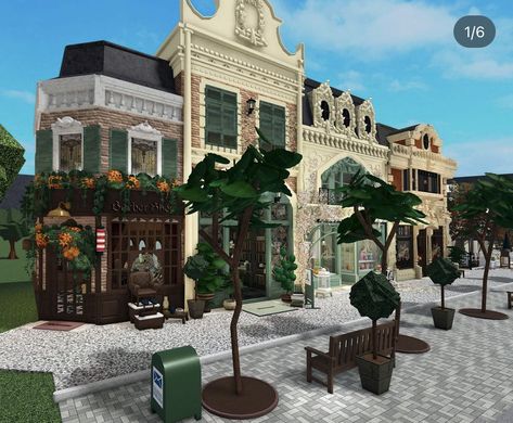 Bloxburg Instagram, Unique Houses Exterior, Bloxburg Town Ideas, Bloxburg Cottage, Bloxburg City, Bloxburg Town, Bloxburg Building, Bloxburg Build Ideas, Apartments Exterior