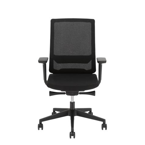 The Renab Roov is the perfect solution for anyone looking for a comfortable and stylish office chair. The Renab Roov complies with NEN-EN 1335 standards, ensuring you have an ergonomically sound sitting position. The Roov is fully adjustable, so you can fully customise it to suit your body. The Renab Roov features lumbar support, ensuring your back receives optimum support. In addition, the armrests are height-adjustable, allowing you to set them to the correct height. High-quality materials mak Home Office Simple, Home Office Budget, Refurbished Desk, Stylish Office Chairs, Office Chair Design, Roller Doors, Stand Desk, Black Office Chair, Perfect Desk