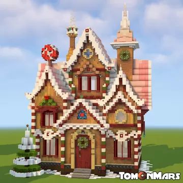 Santas Grotto Minecraft, Minecraft Santa’s Workshop, Ginger Bread House Minecraft, Snow Build Minecraft, North Pole Minecraft, Winter Build Minecraft, Minecraft Holiday House, Mincraft Idea Houses Christmas, Winter Wonderland Minecraft Builds