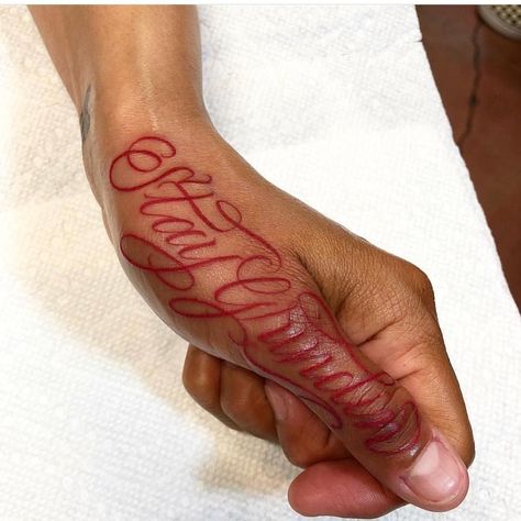 Side Hand Tattoos, 16 Tattoo, Money Tattoo, Forearm Sleeve Tattoos, O Tattoo, Writing Tattoos, Inspiration Tattoos, Red Ink Tattoos, Tattoo Lettering Fonts