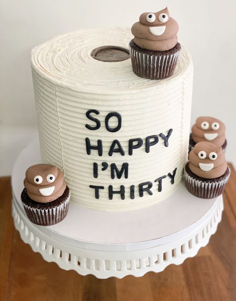 So Happy I’m Thirty, Birthday Cakes For Men 30th, 30th Birthday Men Cake, 30 Bday Cake For Men, So Happy Im Thirty Cake, Thirty Cake Ideas, 30 Birthday Cake Men, Dirty Thirty Birthday Cake, Cake For 30th Birthday Men