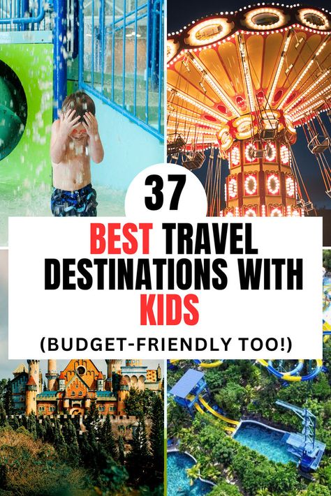 37 Best Travel Destinations With Kids (Budget Friendly!) Affordable Beach Vacations, Travel Destinations With Kids, Kids Budget, Asia Travel Destinations, Sabah Malaysia, West Coast Travel, Travel Destinations Usa, Family Vacation Spots, Couples Travel