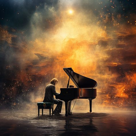 artistic piano image Piano Painting Ideas, Piano Silhouette, Epic Wallpaper, Piano Wallpaper, Diamond Art Diy, Black Living Room Decor, Piano Art, Musician Art, Old Pianos