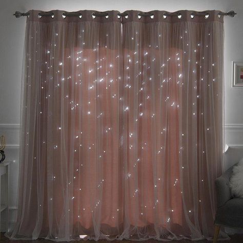 Star Cut Out, Teen Bedroom Decor, Girl Bedroom Decor, Cute Room Decor, Grommet Curtains, The Curtain, Room Ideas Bedroom, Room Inspiration Bedroom