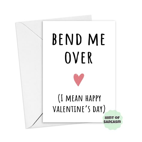 A5 Bend Me Over Funny Valentines Day Card: Boyfriend Card | Husband Card | Valentines Day | Cheeky | Girlfriend | Wife card Joke Valentine Cards, Inappropriate Valentines Cards For Him, Spicy Valentines Day Card, Valentines Day Greetings For Friends, Funny Valentines Cards For Him, Dirty Valentines Cards, Snarky Valentines, Funny Valentines Cards For Friends, Valentines Card For Boyfriend