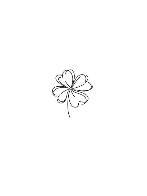 4 Leaf Clover Tattoo, Leaf Clover Tattoo, Lucky Tattoo, Four Leaf Clover Tattoo, Clover Tattoo, Shamrock Tattoos, Basic Tattoos, Small Girly Tattoos, Petit Tattoo