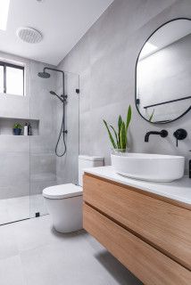 Pham @ Mascot - Modern - Bathroom - Sydney - by Improva | Houzz Full Bedding, Bathroom Design Small Modern, Elegant Bed, Bad Inspiration, Romantic Bedroom, Bathroom Design Luxury, Modern Bathroom Decor, Small Bathroom Design, Home Modern