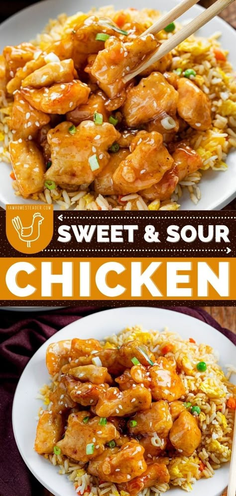 Cubed Chicken Recipes Easy, Cubed Chicken Breast Recipes, Cubed Chicken Recipes, Chicken Breats Recipes, Homemade Sweet And Sour Sauce, Chicken Recipe For Dinner, Cubed Chicken, Chicken Bites Recipes, Easy Chicken Recipe