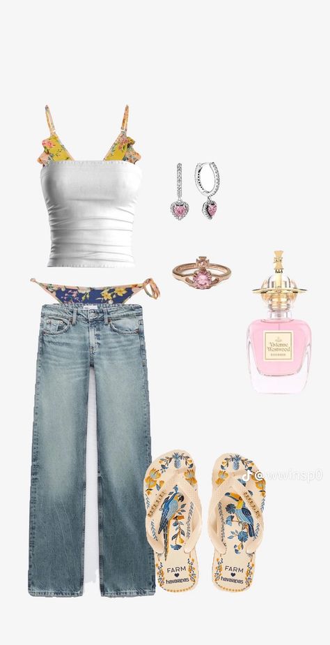 Beachcore Outfit, Cool Girl Fits, Beachy Accessories, Key West Kitten, Outfit For Everyday, Airport Fits, Summer Swag, Your Mum, Beach Nails