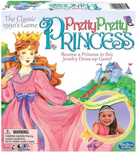 Amazon.com: Winning Moves Games Pretty Princess Board Game: Toys & Games Pretty Pretty Princess Game, Pretty Pretty Princess, Preschool Board Games, Princess Games, Princess Jewelry, 90s Toys, Board Games For Kids, Pretty Princess, Bracelet Ring