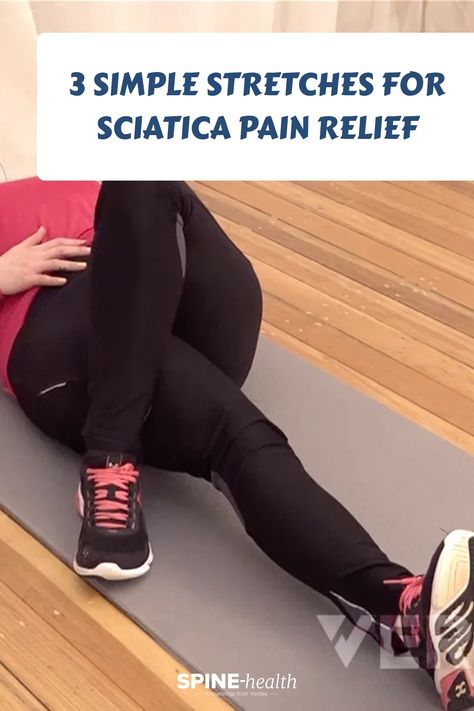 Person performing a leg stretch on a mat for sciatica pain relief. Exercises For Sciatica Relief, Sciatica Pain Relief Stretching, Stretch Calf Muscles, Piriformis Muscle Stretches, Stretches For Sciatica, Simple Stretches, Sciatica Stretches, Hamstring Muscles, Piriformis Muscle