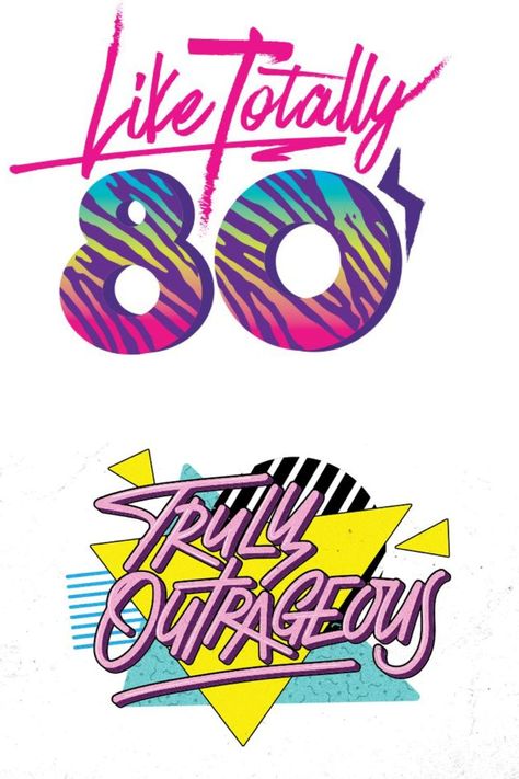 90s Logo Aesthetic, 90s Style Logo, 80s T Shirt Design, 80 Logo Design, 90’s Font, 90s Logo Design, 1980s Typography, 80s Logo Design, 90s Branding