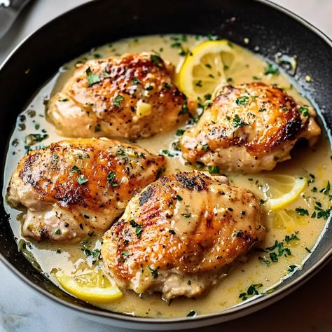 Delicious Baked Lemon Butter Chicken Recipe Bake Lemon Chicken In Oven, Butter Lemon Chicken Recipe, Lemon Chicken Breast Recipe, Lemon Chicken Thighs Baked, Lemon Chicken Thigh Recipe, Lemon Chicke, Lemon Chicken Recipe Baked, Lemon Butter Garlic Chicken, Lemon Chicken Bake