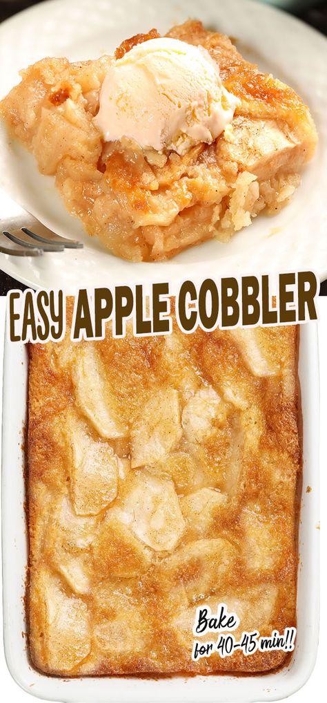 Easy Apple Cobbler - Sugar Apron Apple Cobbler With Apple Pie Filling, Apple Crisp Canned Apples Pie Fillings, How To Make Apple Cobbler, Apple Crisp In Cupcake Pan, Cobbler With Canned Pie Filling, What Apples To Use For Apple Pie, What To Do With Canned Apple Pie Filling, Cobbler Using Pie Filling, Apple Deserts Ideas Easy