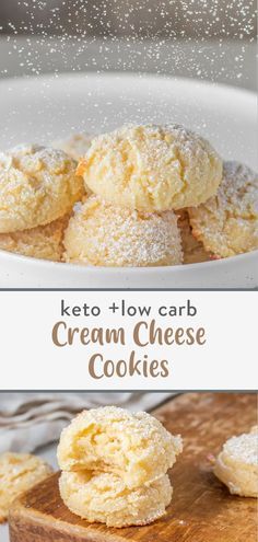 Keto Cream Cheese Cookies, Decadent Cheesecake, Galletas Keto, Keto Cream Cheese, Keto Quiche, Recipe Cheesecake, Keto Cookie Recipes, Desserts Keto, Homemade Snickers