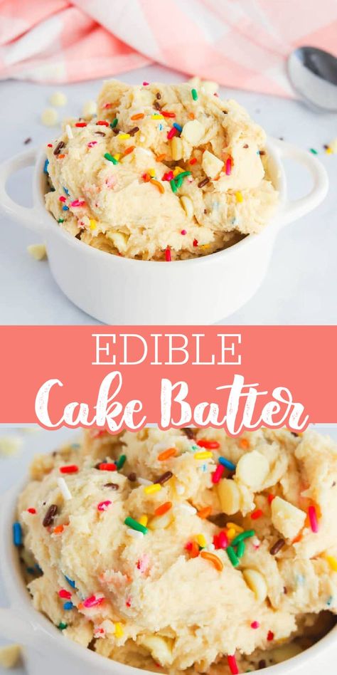 Edible Cake Batter Recipe, Edible Cake Batter, Cookie Dough Recipe For One, Best Edible Cookie Dough Recipe, The Best Edible Cookie Dough, Best Edible Cookie Dough, Cookie Dough Healthy, Edible Cookie Dough Recipe For One, Edible Cookie Dough Healthy