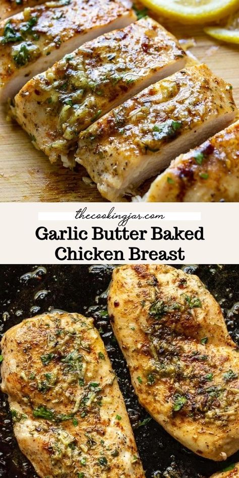 Betty Crocker Banana Bread Recipe, Betty Crocker Banana Bread, Garlic Butter Baked Chicken, Butter Baked Chicken, Baked Garlic Chicken, Chicken Breast Oven Recipes, Boneless Skinless Chicken Breast Recipes, Garlic Chicken Breast Recipes, Skinless Chicken Breast Recipes