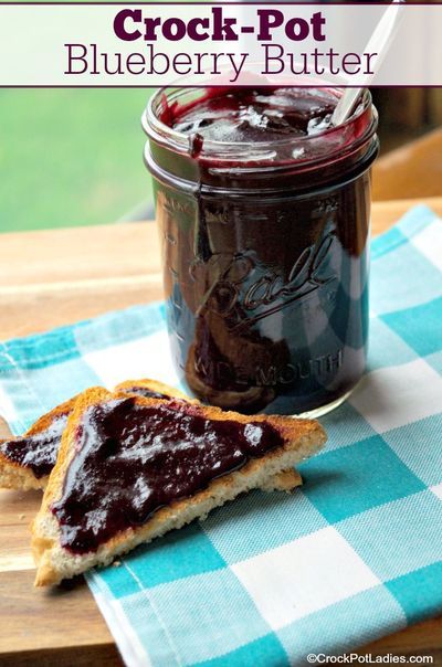 Blueberry Butter Recipe, Blueberry Butter, Fruit Dips, Morning Toast, Jam Recipes Homemade, Butter Crock, Jam And Jelly, Jams And Jellies, Jelly Recipes