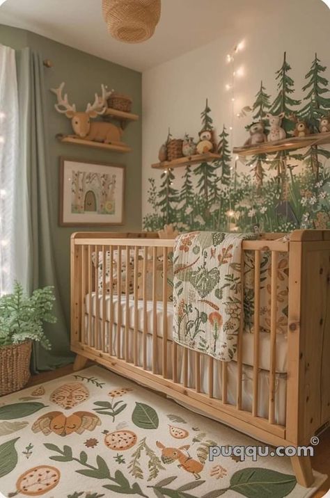 Antique Nursery, Botanical Nursery, Safari Theme Nursery, Baby Room Themes, Nursery Room Design, Baby Boy Room Nursery, Baby George, Baby Room Inspiration, Baby Koala