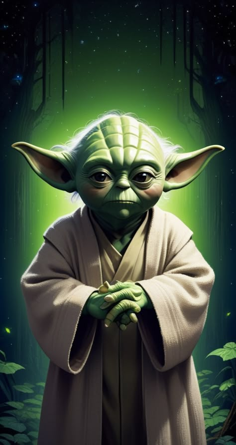 Yoda Artwork, The Adventure Continues, Star Wars Yoda, Star Wars Artwork, Star Wars Jedi, Scary Movies, Long Life, Very Well, Star Wars