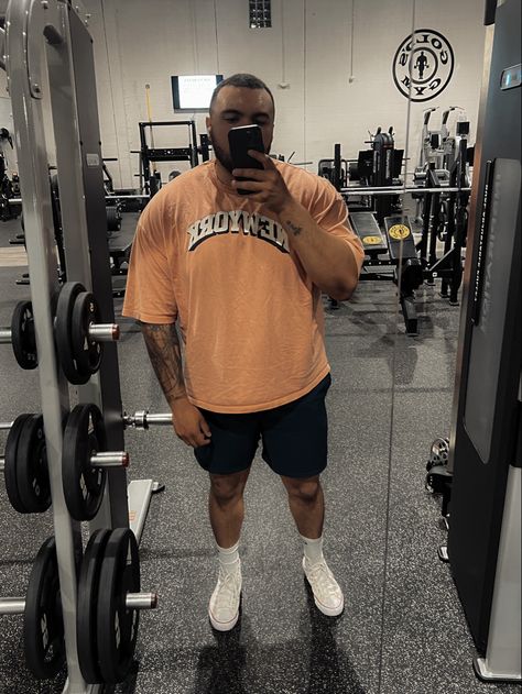 Big Men Gym Outfits | Oversized Shirt | Gym Shark  Arrival Shorts | All-Star Converse Converse Gym Outfit Men, Baggy Gym Outfit Men, Big Shirt Gym Outfit, Oversized Aesthetic Outfits, Oversized Gym Outfit Men, Men Gym Outfits, Oversized Tshirt Gym, Mens Oversized Gym Fits, Converse Gym Outfit