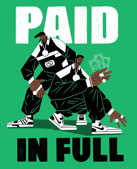 Hiphop Illustration, Hop Illustration, Hip Hop Illustration, Jean Jean, Digital Portrait Illustration, Hip Hop Poster, Paid In Full, Hip Hop Art, Illustrator Artist