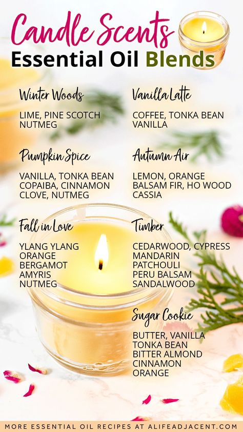 Oil Blends For Candles, Essential Oil Blends For Candles, Candle Essential Oil Blends, Homemade Essential Oil Candles, Smell Good Naturally, Best Candle Scents, Candle Recipe, Homemade Candle Recipes, Woods Autumn