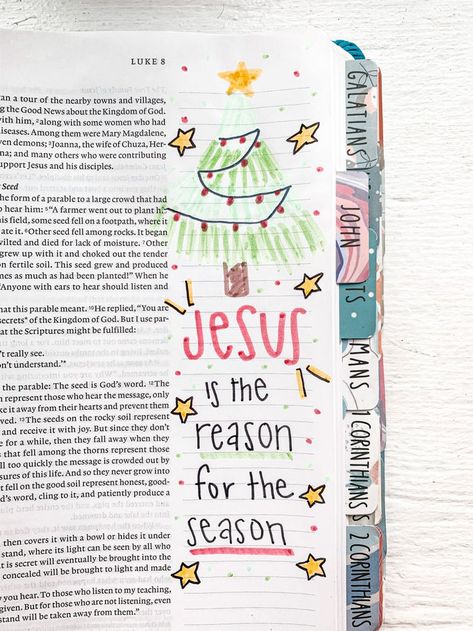 Bible Drawings, Journal Bible Quotes, Bible Journal Notebooks, Bible Doodles, Bible Drawing, Christmas Bible Verses, Journaling Ideas Drawings, Bible Things, Inspire Bible