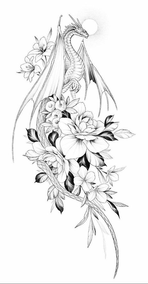 Dragon Thigh Tattoo, Dragon Tattoo Art, Hip Thigh Tattoos, Dragon Sleeve Tattoos, Body Decor, Dragon Tattoo For Women, Fantasy Tattoos, Hip Tattoos Women, Dragon Tattoo Designs