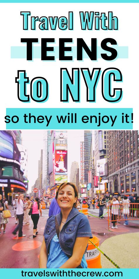 Here are the best things to do in NYC with your Teens. From unique museums to things with cool factor like the high line and Chelsea Market, your kids will love having some "grownup" time with you! New York City Trip With Teens, Things To Do In Nyc With Teens, Things To Do In Times Square Nyc, Fun Things In Nyc, New York City With Teens, New York With Teens, Free Things To Do In Nyc, Nyc Things To Do, Fun Things To Do In Nyc