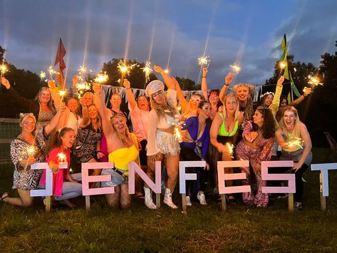 Hen Party Festival, Festival Theme Hen Do, Hen Do Festival, Bridechella Bachelorette, Festival Bachelorette Party Theme, Festival Hens Party, Hen Festival Party Ideas, Festival Themed Hen Party, Music Festival Bachelorette Party