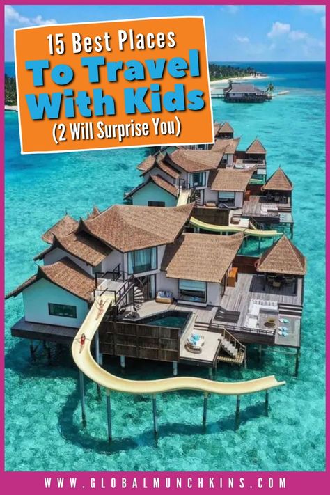 Finding the perfect place to spend your family vacation can be a daunting task. So, when I come across kid-friendly destinations that I think are incredible finds I get super excited to share them. In the last few years we traveled a ton (48 trips total) and while each trip was amazing in its own unique way, here are the following 15 Best Places to Travel with Kids. Get ready to take notes, these places are an absolutely amazing adventure with kids. Best Kid Vacations In The Us, Best Places For Family Vacations, Non Beach Family Vacations, Summer Trips With Kids, Family Travel Bucket List, Best Family Trips In The Us, Best Countries To Visit With Kids, Fun Places To Go With Family, Trips To Take