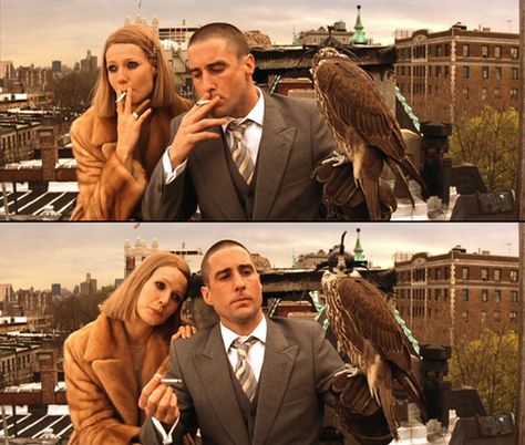 margot + richie tennenbaum Jean Luc Goddard, Richie Tenenbaum, Margot Tenenbaum, Wes Anderson Aesthetic, Royal Tenenbaums, Bottle Rocket, Wes Anderson Movies, North By Northwest, Wes Anderson Films