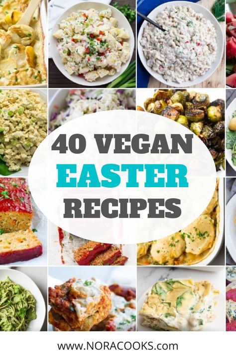 Vegan Easter Dinner, Easter Breakfast Recipes, Easy Vegan Dinners, Vegan Breakfast Casserole, Nora Cooks, Vegan Easter Recipes, Brunch Easter, Tasty Vegan Recipes, Vegan Easter