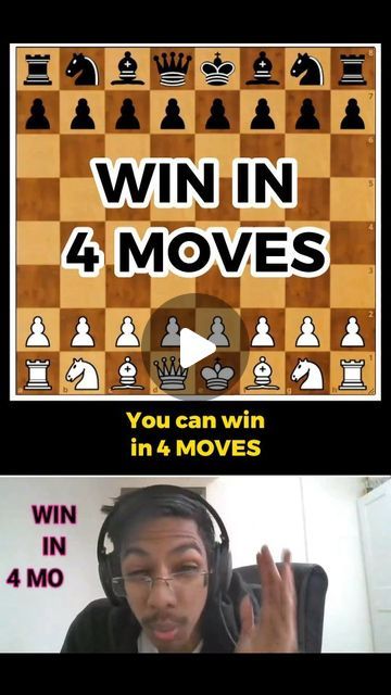 Goofy Chess Traps on Instagram: "CHESS CHEATCODE to win in 4 moves #chess" How To Win Chess In 4 Moves, How To Win In Chess, Chess Tricks To Win, How To Play Chess For Beginners, Chess Game Aesthetic, Chess Moves To Win, How To Win Chess, Chess Traps, Chess Aesthetic