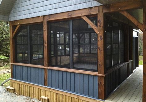 Diy Screened In Porch, Screened In Porch Plans, Screened In Porch Diy, Porch Kits, Screened Porch Designs, Screened In Deck, Porch Plans, Building A Porch, Enclosed Porches