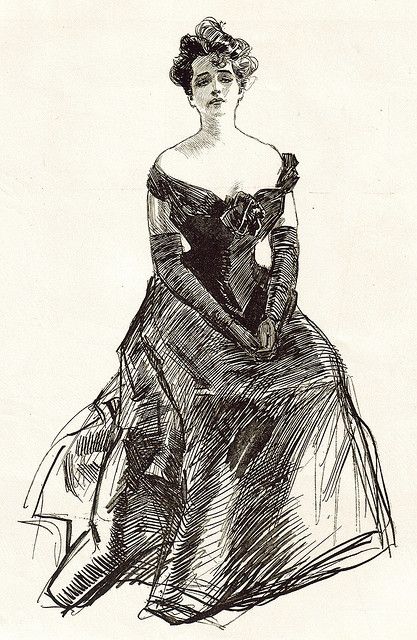 the original gibson girl by charles dana gibson Charles Gibson, Edwin Austin Abbey, Charles Dana Gibson, Dana Gibson, Body Types Women, Frank Frazetta, Gibson Girl, Ideal Body, Historical Art