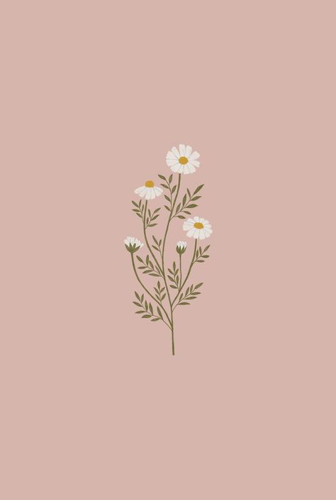 Daisy Wallpaper Aesthetic, Wallpaper Iphone Graphic, Frühling Wallpaper, Minimalist Wallpaper Phone, Beauty Iphone Wallpaper, Simplistic Wallpaper, Petit Tattoo, Zestaw Ikon, Cute Home Screen Wallpaper