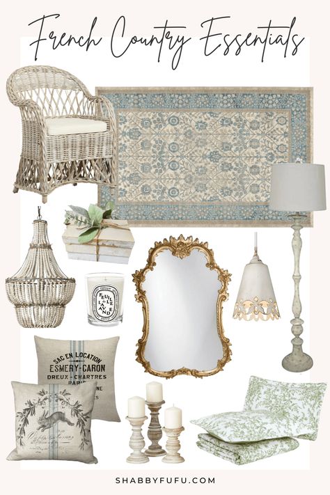 Living Room Inspiration French Country, French Style Room Decor, French Country Traditional Decor, Provincial French Decor, French Home Decor Bedroom, French Country Fabric Bedroom, French Bohemian Decor Bedroom, Small French Country Bedroom, French Coastal Decor Living Room