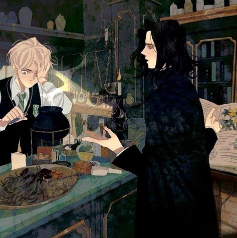 Apparently Snape likes stressing his favorites from time to time 😂🤧 Slytherin Fanart, Snape Fan Art, Severus Snape Fanart, Draco Malfoy Fanart, Slytherin Harry, Harry Potter Severus Snape, Harry Potter Illustrations, Severus Rogue, Snape Harry Potter