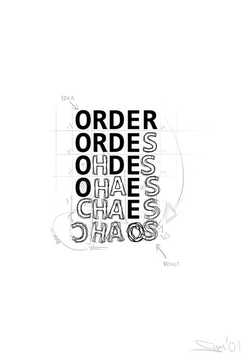 "Mindstorm" by en-tyrael.deviantart.com Chaos Typography, Chaos Typography Design, Chaos Logo, Demon Ocs, Order Chaos, Chaos To Order, Composition Board, Air Design, Photoshop Video