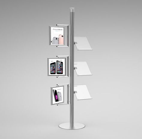 Brochure Display Stand E15G2-1 Display Stand Design Ideas, 3d Booth Design, Stand Design Ideas, Tv Holder, Expo Display, Trade Show Booth Ideas, Brochure Stand, Flowers Display, 90s House