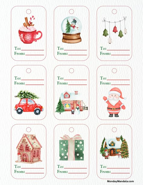 550 Printable Christmas Gift Tags (Free PDF Templates) Christmas Gift Stickers, Free Printable Christmas Tags, Christmas Gift Stickers Free Printable, Free Printable Christmas Gift Tags Xmas, Christmas Gift Tags Printable Templates, Christmas Sticker Tags, Blank Christmas Tags Printable Free, Free Printable Santa Gift Tags, Gift Tag Template Free Printable