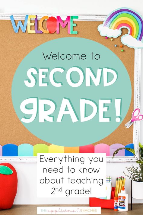 2nd Grade Teaching Tips, 2nd Grade Christian Classroom, How To Teach 2nd Grade, Second Grade Beginning Of The Year Ideas, 2nd Grade Beginning Of The Year, 2nd Grade Classroom Themes Ideas, 2nd Grade Classroom Setup The Room, Second Grade Classroom Setup, Welcome To Second Grade